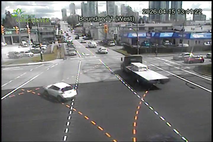 Boundary Road & E 1st Ave - East