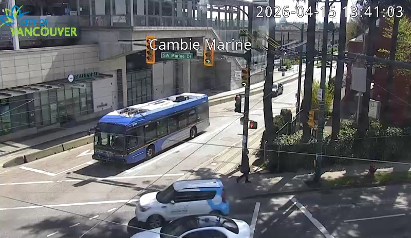 Cambie St & SW Marine Dr - W