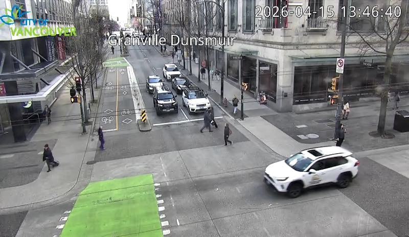Granville St & Dunsmuir St - East