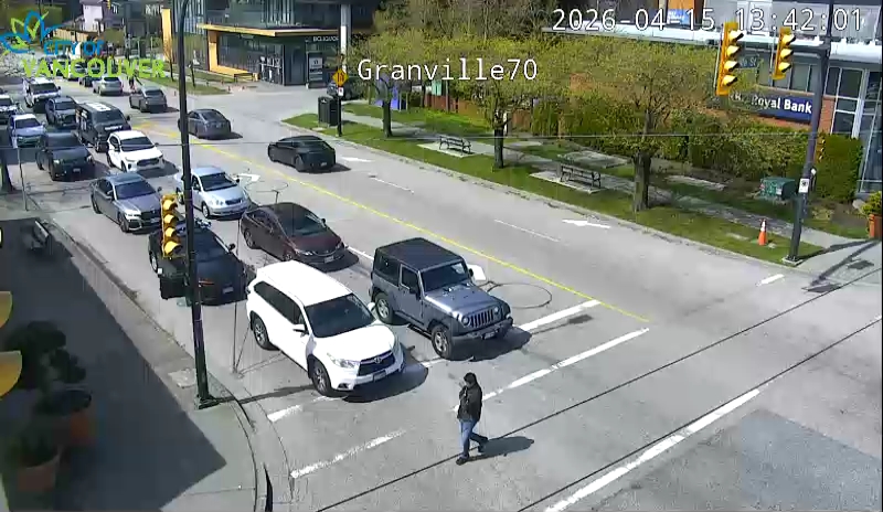 Granville St & W 70th Ave - W