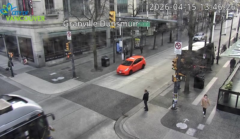 Granville St & Dunsmuir St - South
