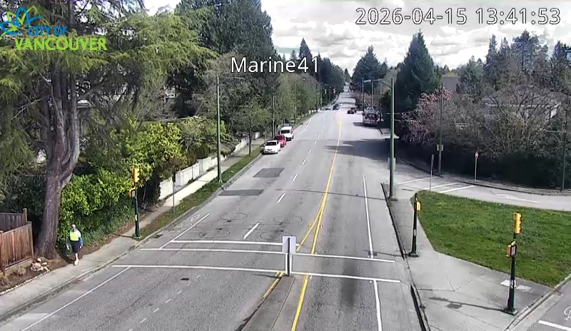 SW Marine Dr and W 41st Ave - East