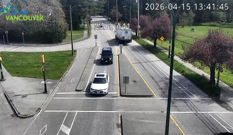 SW Marine Dr and W 41st Ave - East