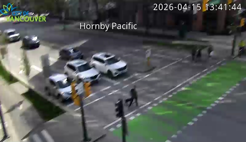 Hornby St and Pacific St - East